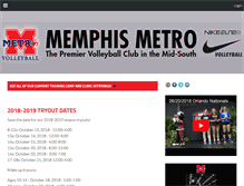 Tablet Screenshot of memphisvolleyball.com